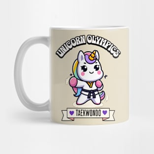 Taekwondo Unicorn Olympics 🥋🦄 - Kickin' It Cute! Mug